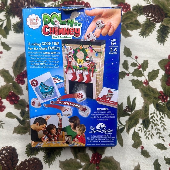 The elf on the shelf Down the Chimney Dice & Card Game 5+ 2-6 players 87 pieces - Picture 2 of 5